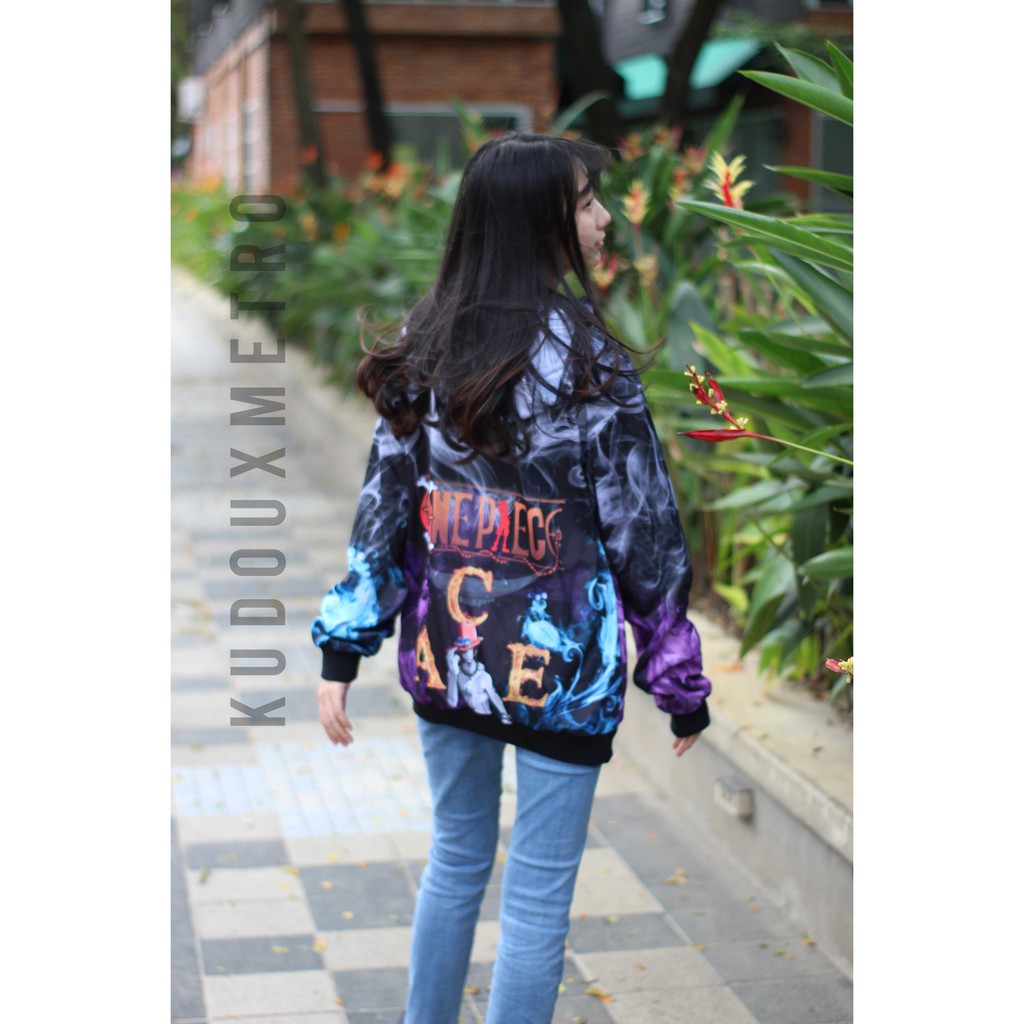 Sweater Portgas D ASCE Smoke Fullprint Onepiece Mugiwara