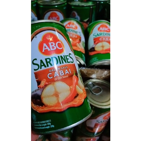 Sarden ABC Cabai & Tomat 425gr Reject Kaleng Penyok