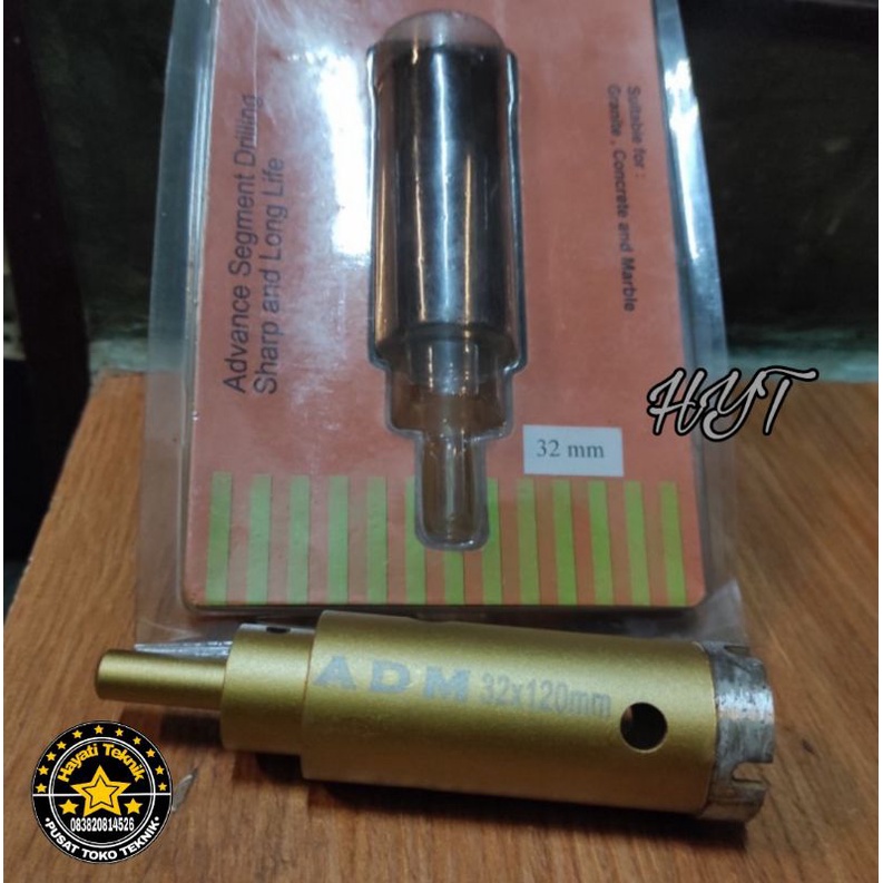 ADM mata bor marmer 32 mm x 120 mm Mata Bor geranit keramik Core Drill 32 mm