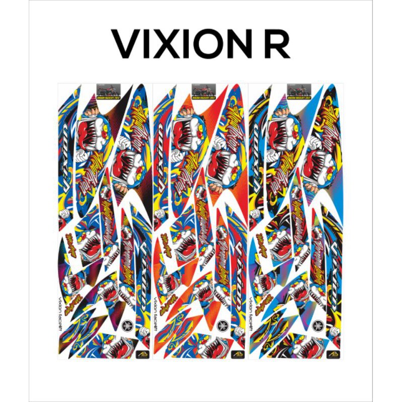 striping vixion R STICKER VIXION R variasi VIXION NEW VIXION R STRIPING VIXION R "DORAEMON ZOMBIE"