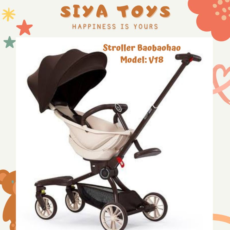 SIYA✨FREE BUBBLEWRAP STROLLER ORIGINAL BAOBAOHAO STROLLER MAGIC TRIKE V7 V8 V18 V18PLUS REVERSIBLE MUDAH DILIPAT TRAVELING BABY TRAVELLING ANAK KERETA DORONG ANAK KERETA ANAK