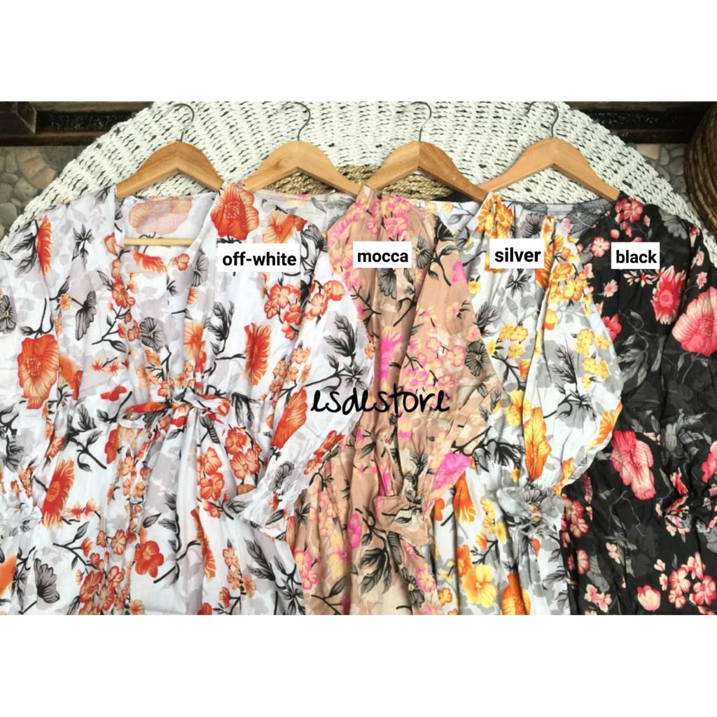 1KG MUAT 4PCS | SYIFANA MAXY GLAMOUR DRESS SUMMER FLORAL MOTIF HITS SELEBGRAM