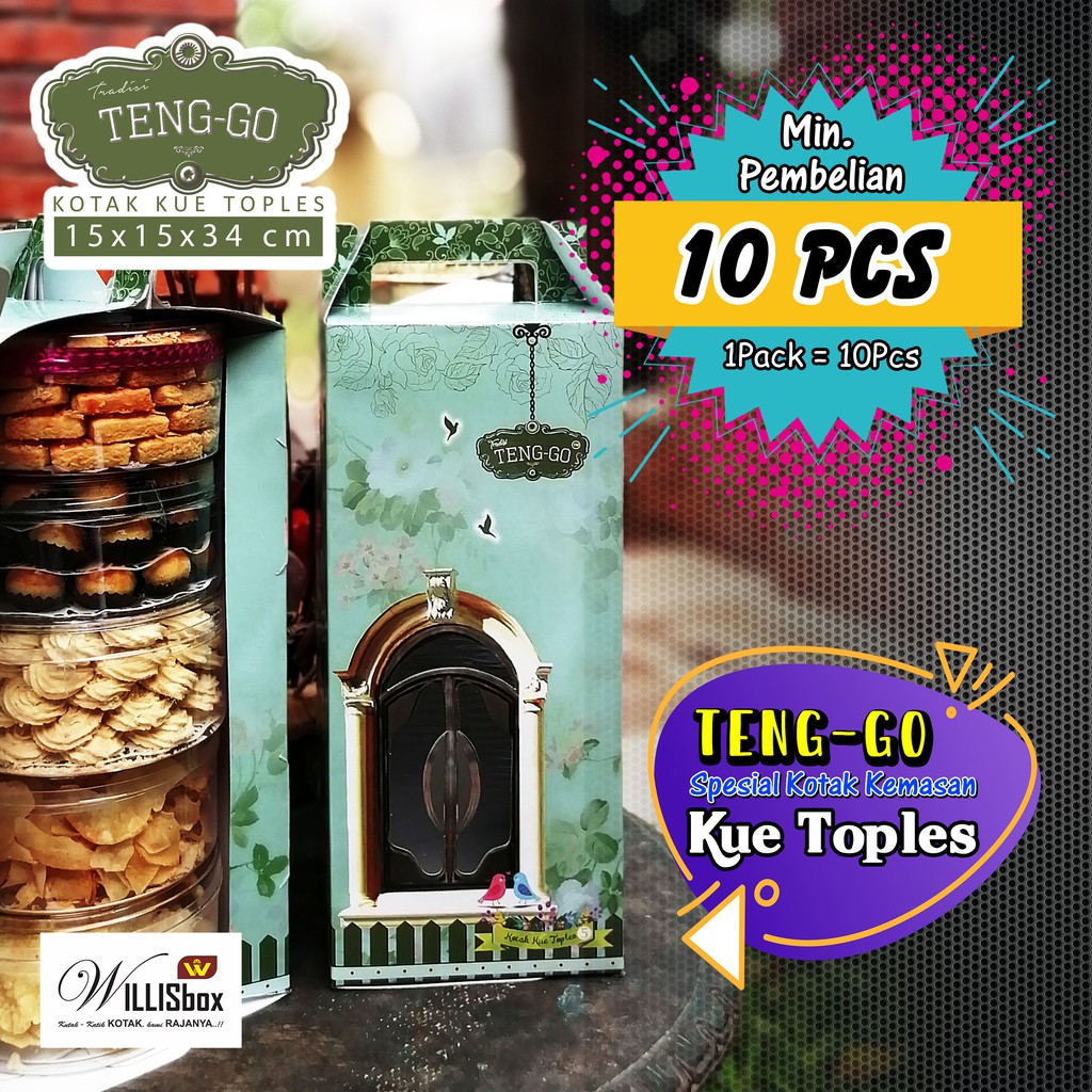 Dus Toples 15x15x35 Tenggo Isi 5 Toples 500 Gr Box Tenteng Kardus Kotak Hampers Willis Box Shopee Indonesia