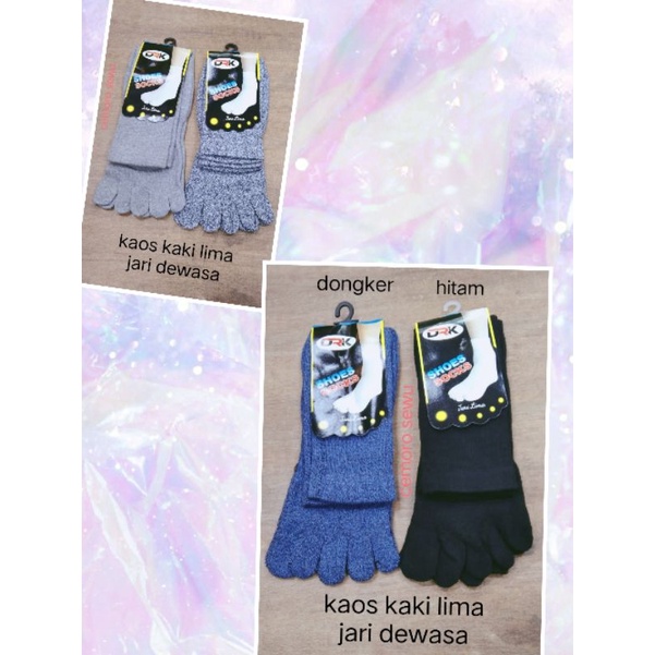 kaos kaki jari lima jari