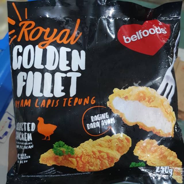 Royal Golden Fillet Belfoods 250gr, Dada Ayam Balut Tepung