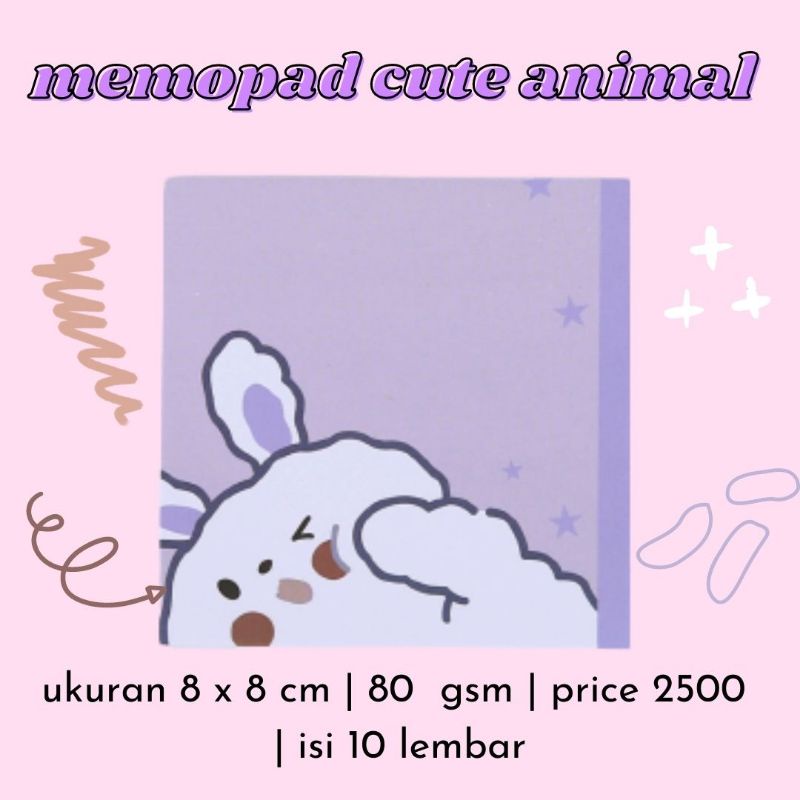 

Memopad Cute Animal
