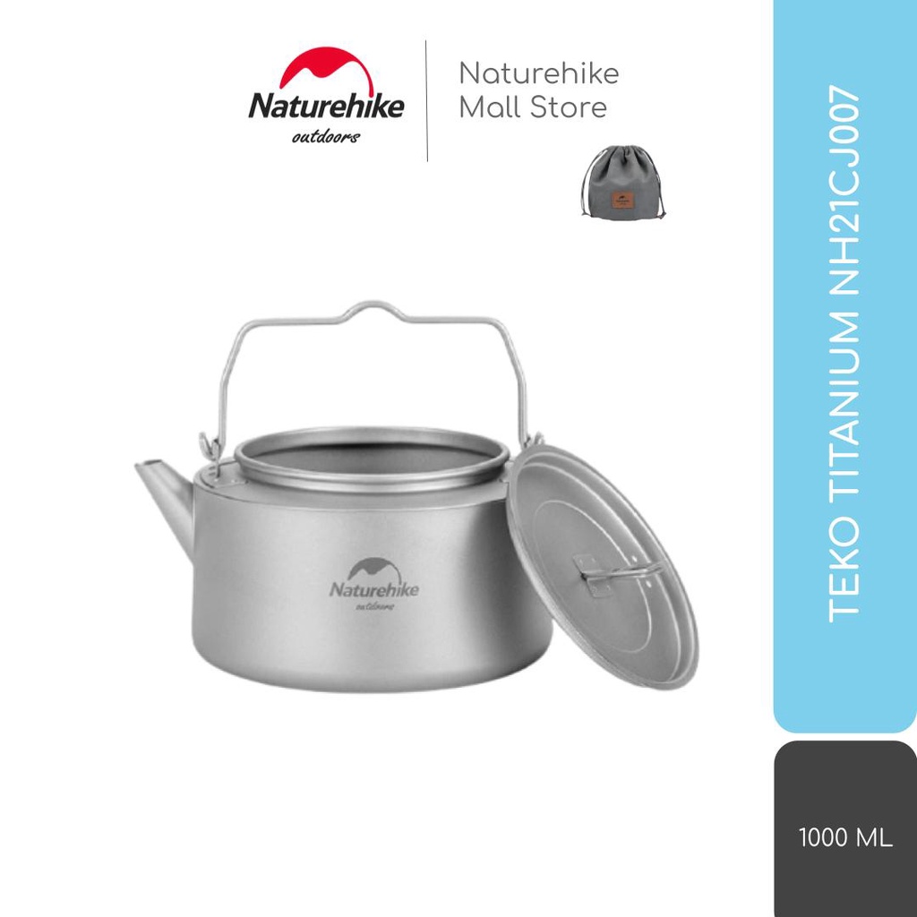 TEKO / KETEL / COOKING SET CAMPING TITANIUM NATUREHIKE NH21CJ007