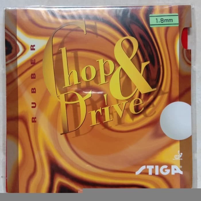 Stiga Chop Drive Merah 1.8 Karet Bet Tenis Meja Rubber Bat Pingpong