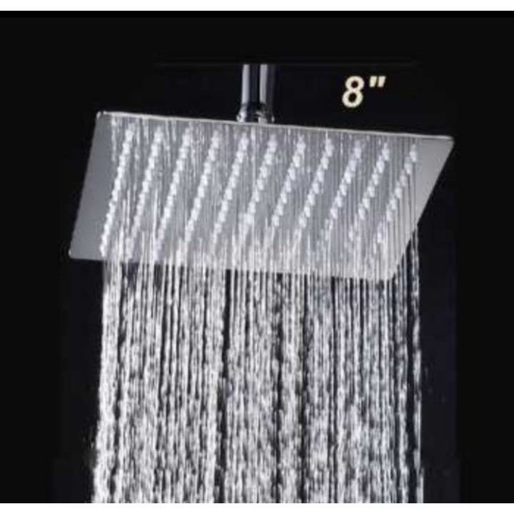 SHOWER MANDI SHOWER RAIN SHOWER HUJAN RAIN SHOWER IMPORT - 8 inchi