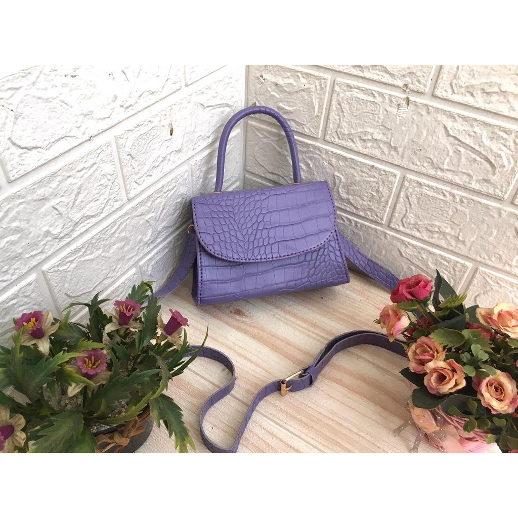 (BISA COD) Tas slingbag MIZU PREMIUM-PURPLE