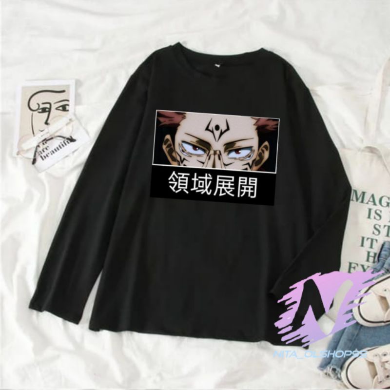 kaos jujutsu kaisen kaos anak lengan panjang anime