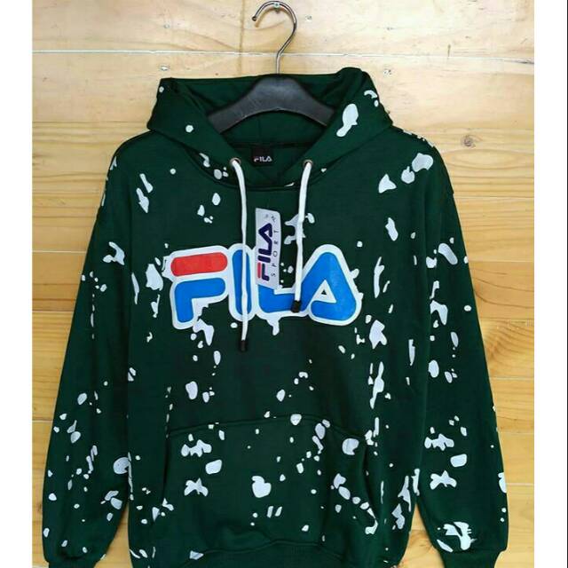 green fila hoodie