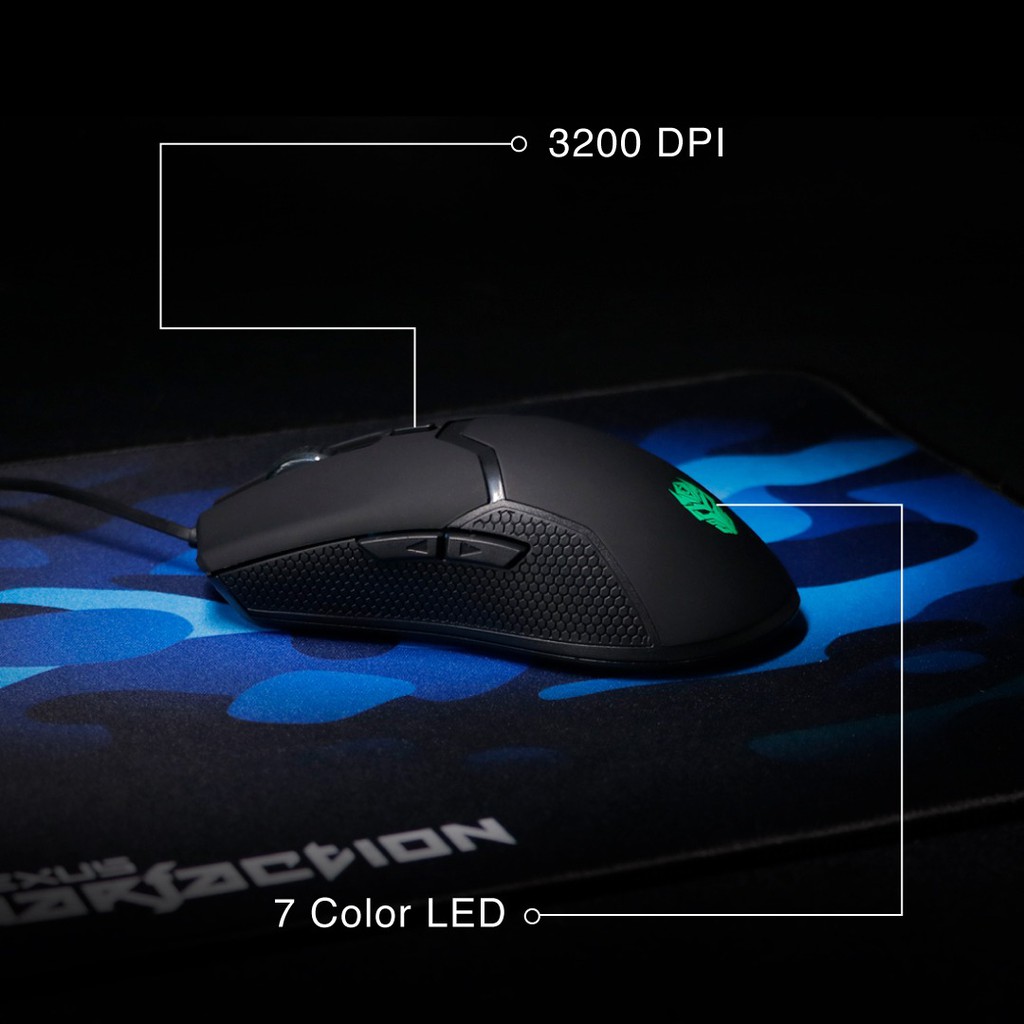 Keyboard Mouse mousepad gaming rexus wired combo 3in1 rgb Warfaction VR1 - Vr1f