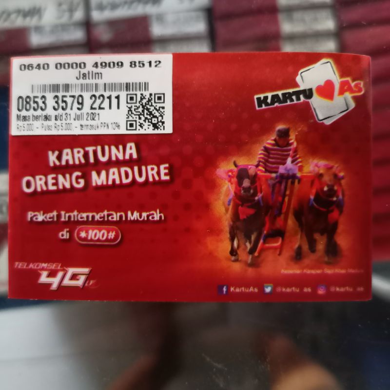 KARTU PERDANA AS MADURA CANTIK