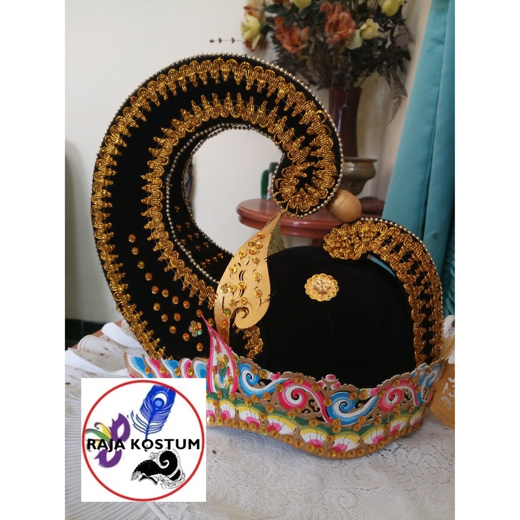 IRAH WAYANG ORANG KARAKTER ARJUNA HEADPIECE MAHKOTA AKSESORIS BAJU KOSTUM PAKAIAN TARI