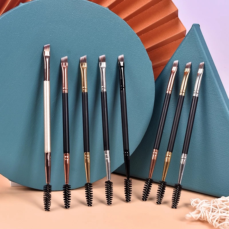 [1 Piece Eyebrow Eye shadow Edge Brush with Reel Brush ] [Eyes Professional Brushes] [Beauty Makeup Tools]