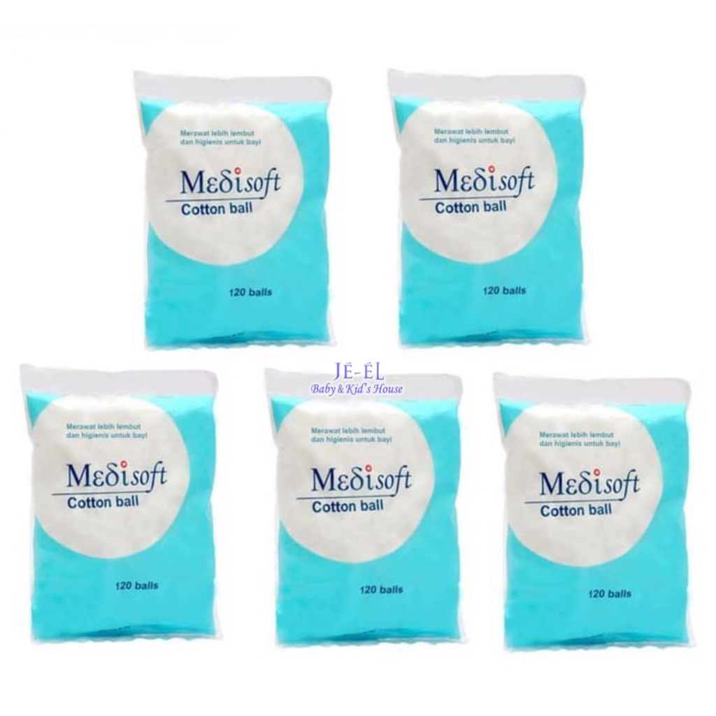 Medisoft Cotton Balls Kapas Bulat Bola Kapas Bayi 120 balls 75 gr