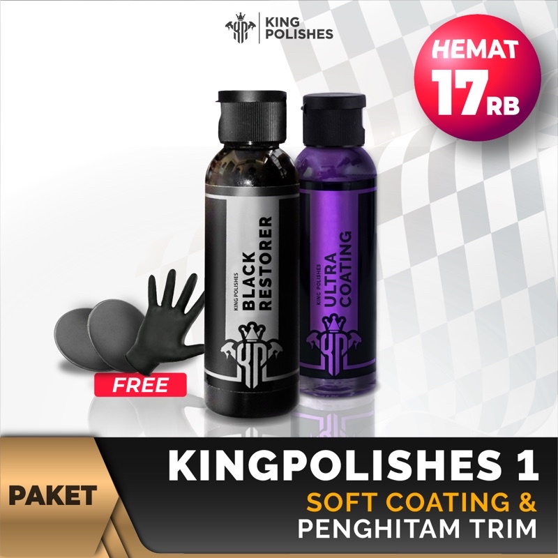 Paket Polishes 1 Perawatan Eksterior Pengkilap Semi Coating Dan Penghitam Permanen  Efek Daun Talas