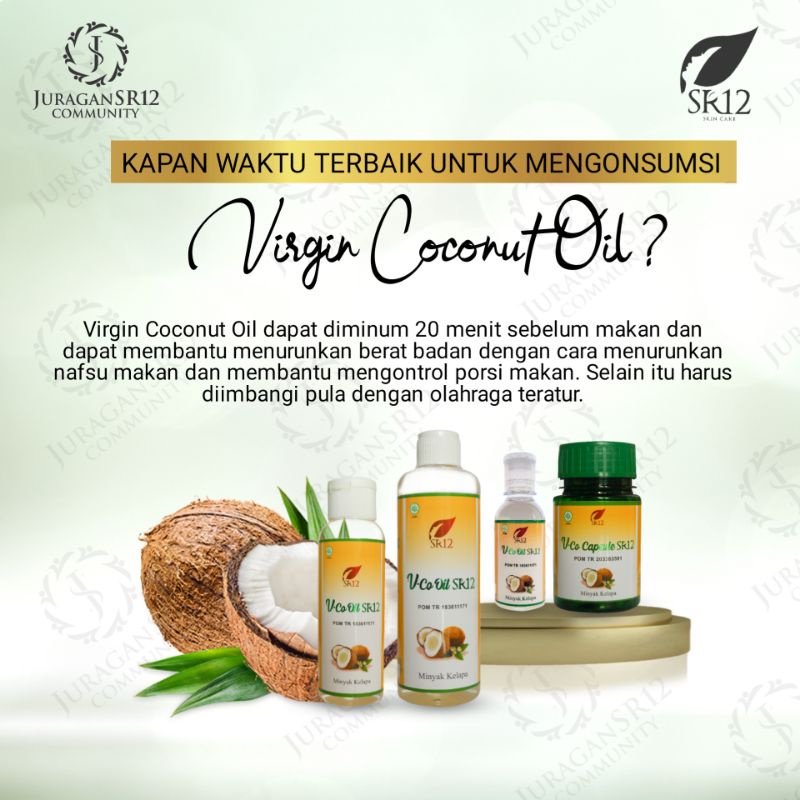 IMUN BOOSTER !! VCO MINYAK KELAPA MURNI SR12 / VICO VIRGIN COCONUT OIL 100ml