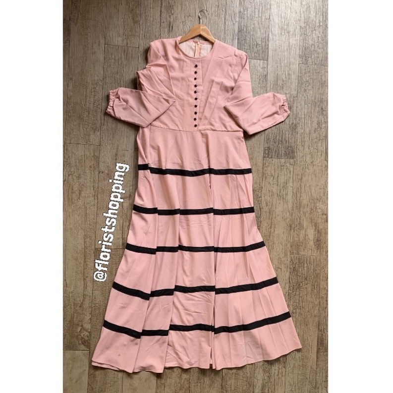Gamis Pink Salem Mewah