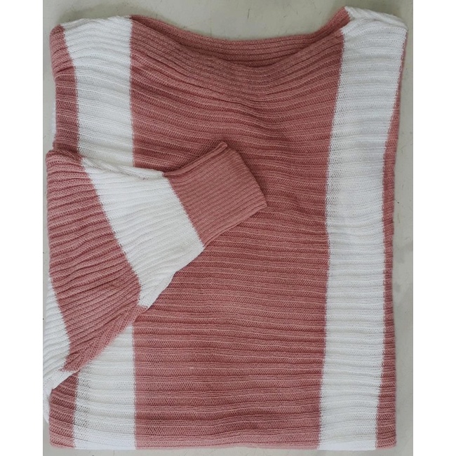 Batwing Oversize - Batwing Big Stripe - Blouse Rajut Premium