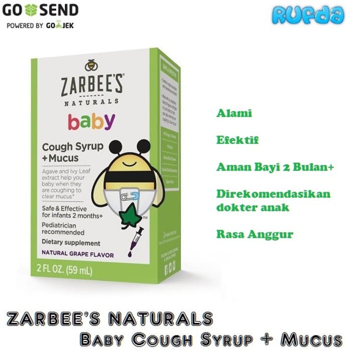 Zarbee S Zarbees Baby Cough Syrup Mucus Sirup Batuk Bayi Aman Alami Shopee Indonesia