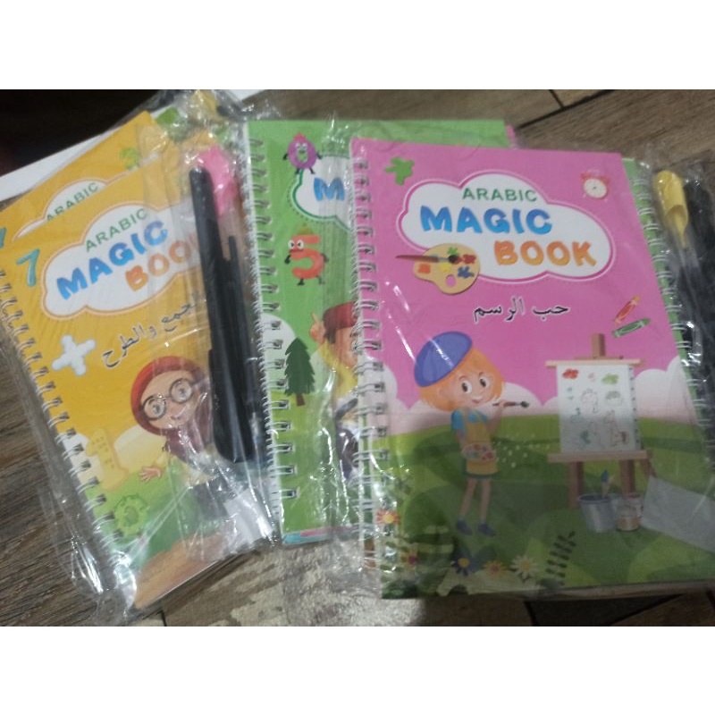buku edukasi belajar menulis sank magic book hijaiyah