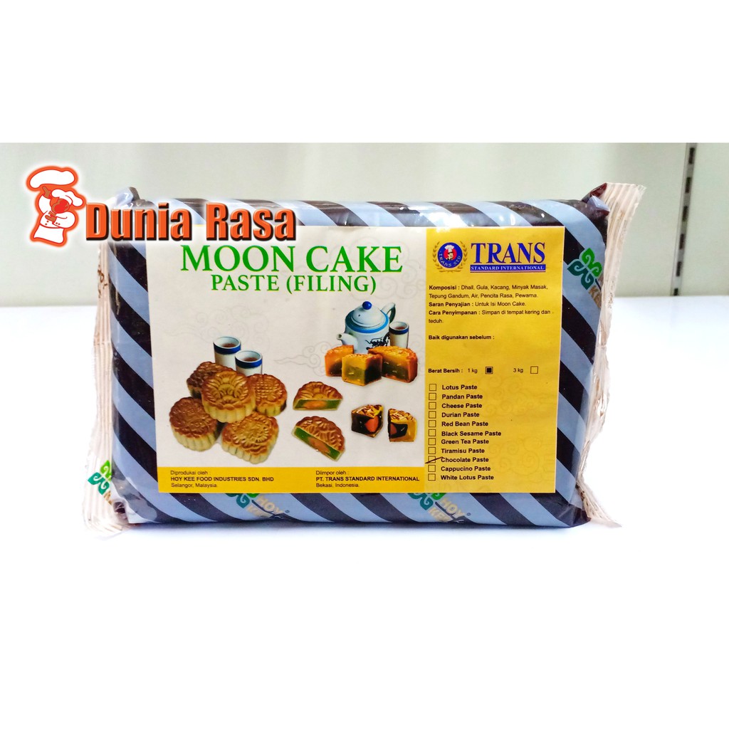 Trans Mooncake Filling Chocolate 1kg (Gratis MRJELLY Ekonomis 1 Sachet)Mooncake Filling Black Ses