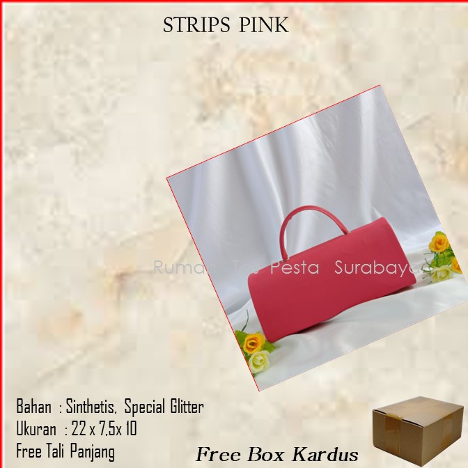 Tas Slempang,Tas Etnik,Tas Kekinian,STRIPS PINK