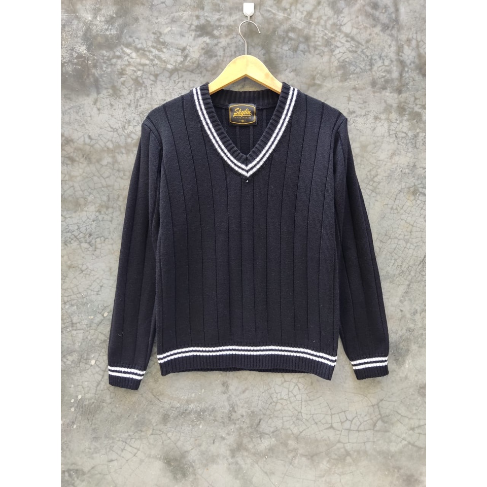 Sweater Vneck Street Wool SKYLIN