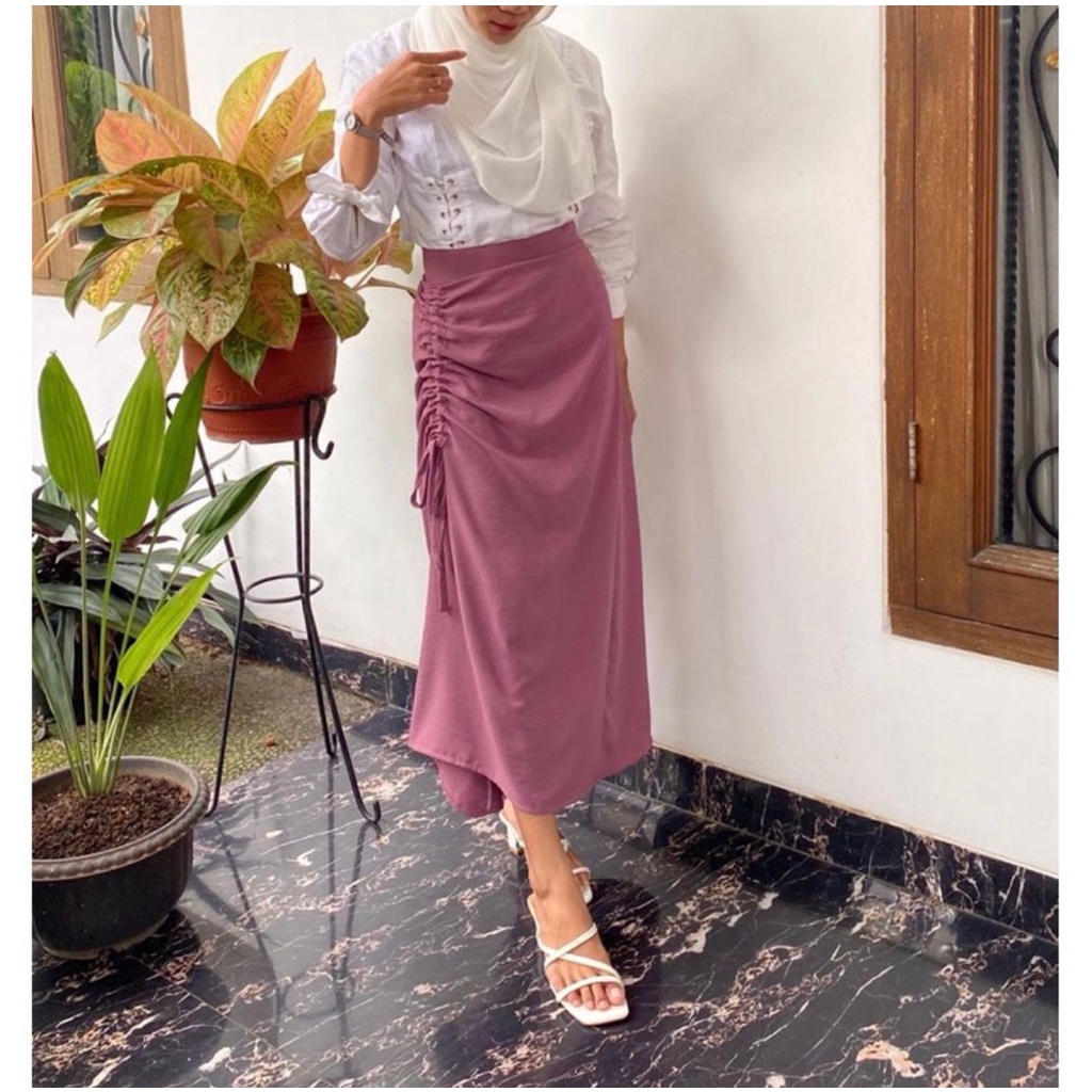 (COD)rok serut / rok Velvet Premium / skirt wanita/bawahan rok/ rok wanita murah