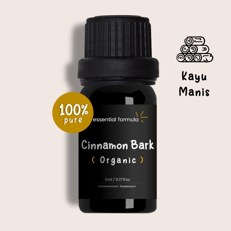 Organic Cinnamon Bark Essential Oil Kayu Manis Murni 100%