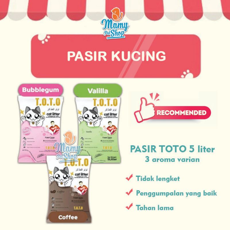 PASIR KUCING TOTO 5 LITER