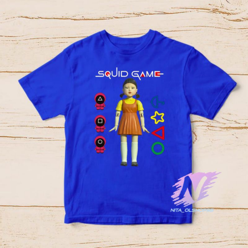 kaos anak squid game baju the movie series squid game