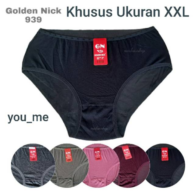 Celana dalam warna tua golden nick / khusus XXL