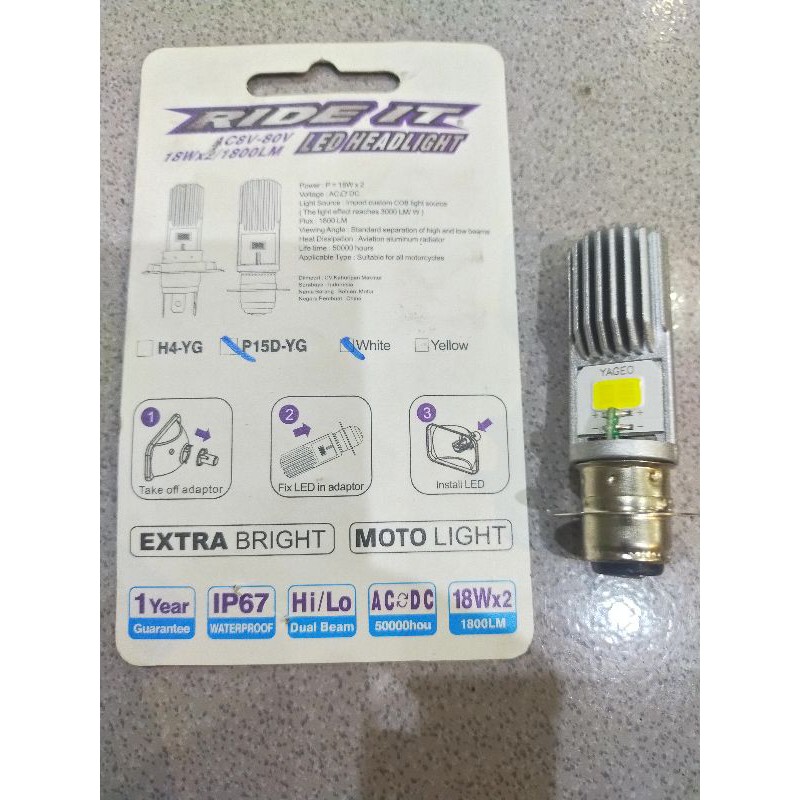 LAMPU MOTOR DEPAN LED BEBEK MATIC