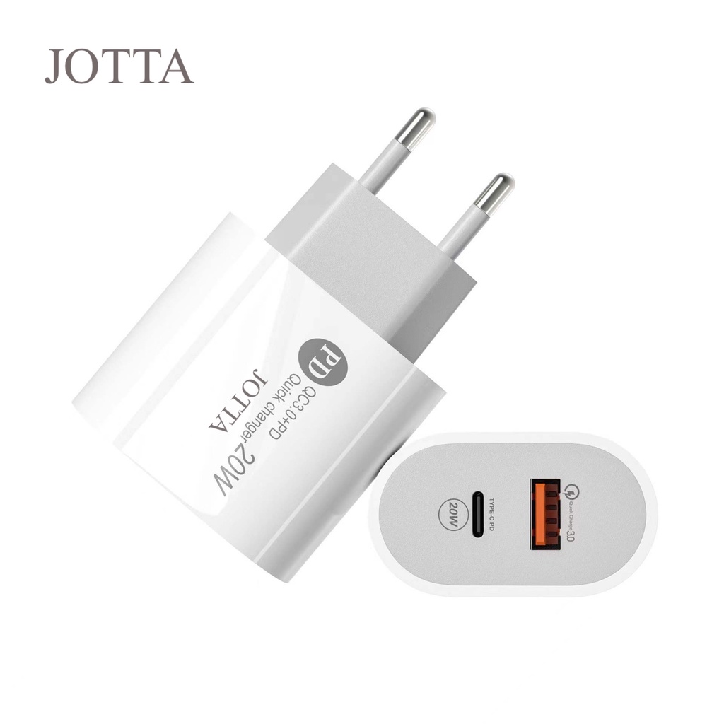 Kepala adaptor charger JOTTA 3.1 A Quick charging fast charging Type C Super cepat original.