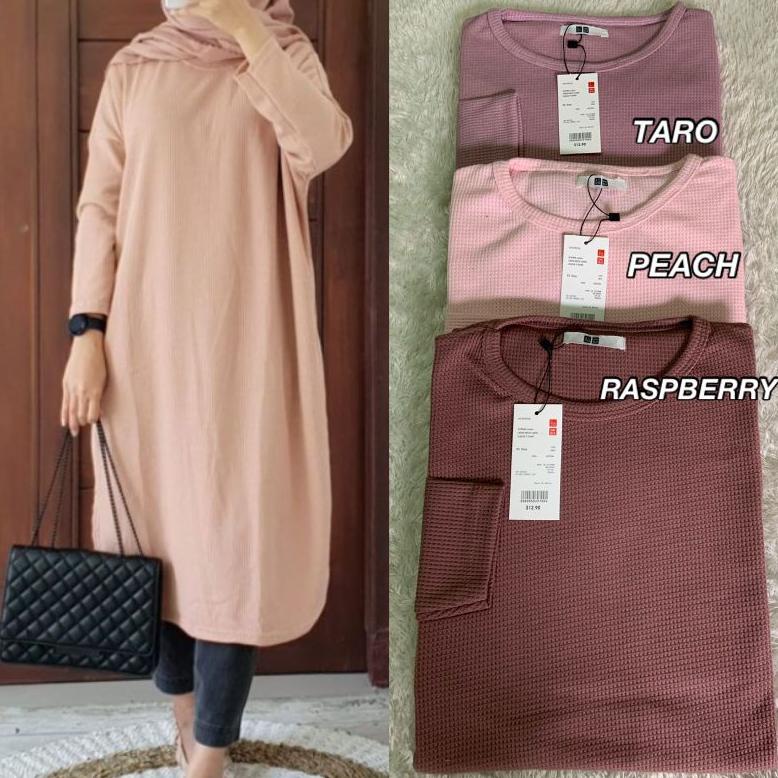 Simple Tunik|Waffle Uniqlo|Basic Tunik