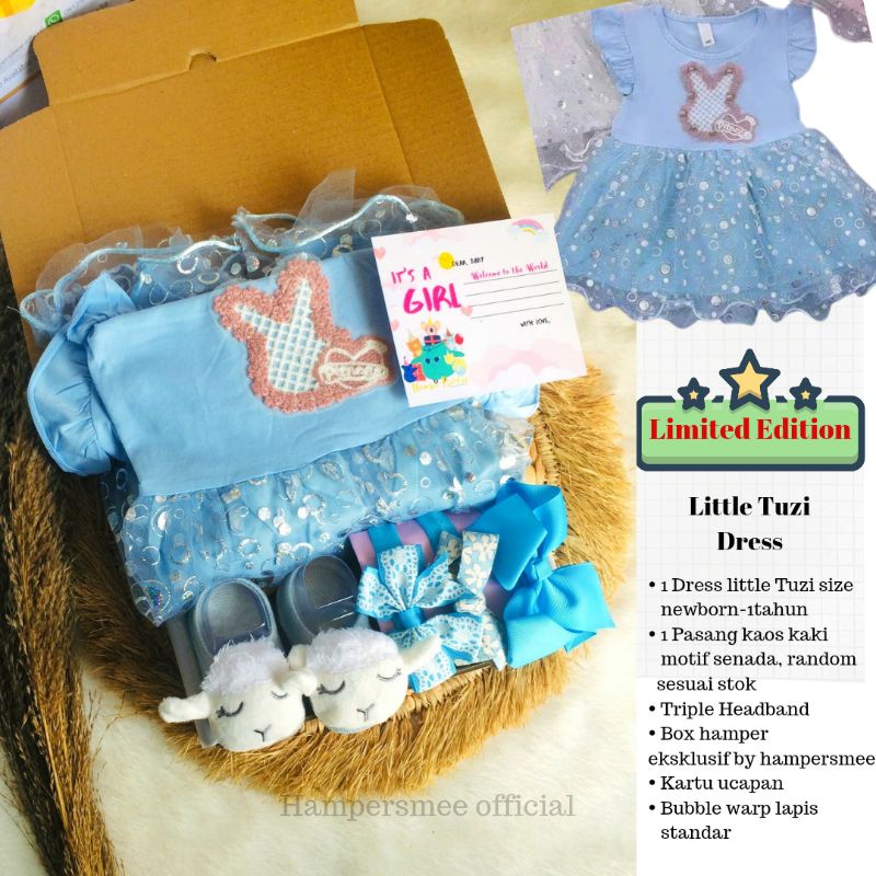 HAMPERSMEE SET PREMIUM - HAMPERS BAYI HAMPERS BABY KADO BAYI BABY GIFT HADIAH KELAHIRAN NEWBORN MURAH HEMPERS BAYI PARCEL BAYI BARU LAHIR-Little Tuzi Set