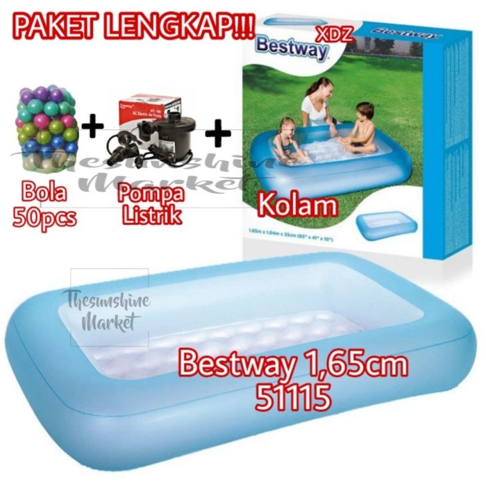 KOLAM RENANG BESTWAY 51115/KOLAM ANAK BESTWAY KECIL/KOLAM BESTWAY 165