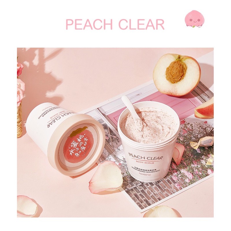 PEACH CLEAR BODY SCRUB NIACINAMIDE ICE CREAM 200 ML