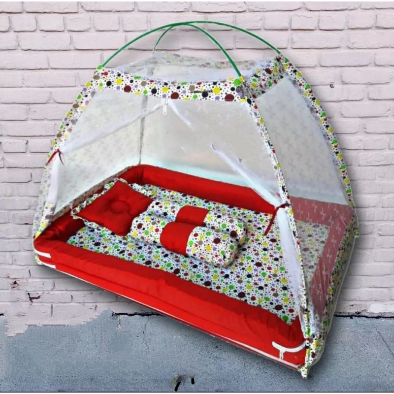 Set kasur bayi / kasur kelambu bayi / kasur tenda bayi