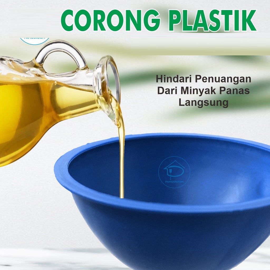 Corong Air 15 cm / Corong Minyak Plastik Ukuran Kecil / Sedang / Besar