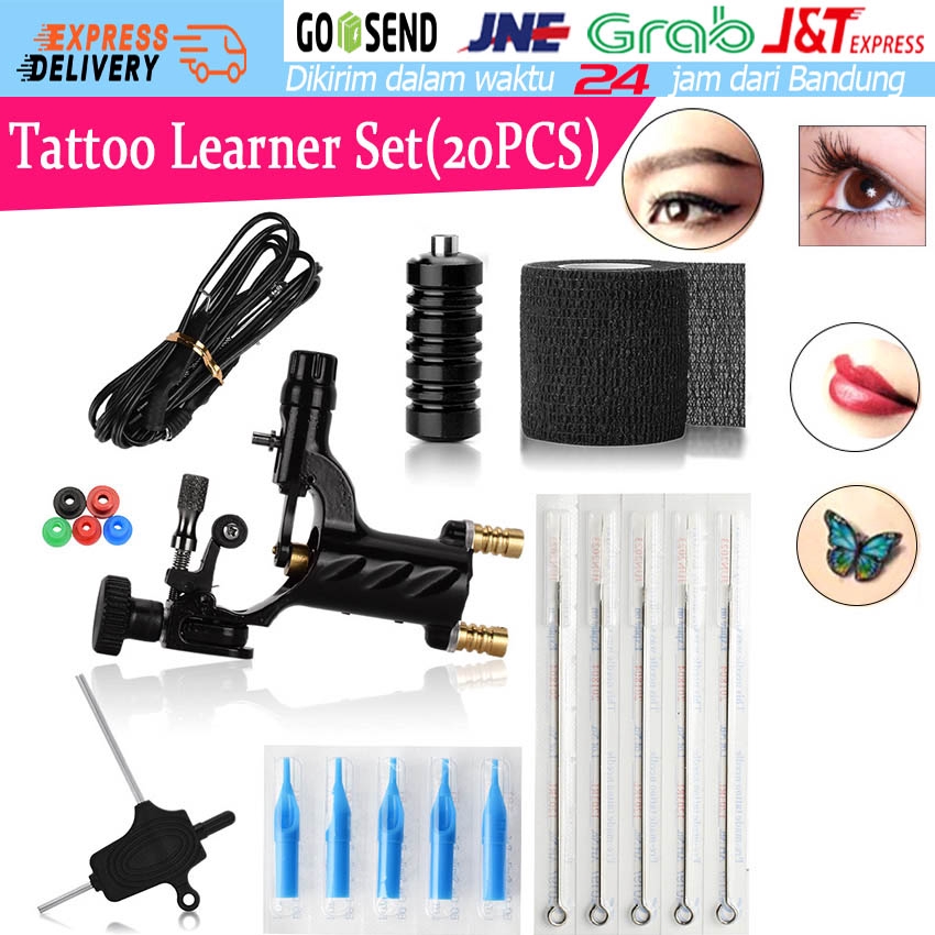  Alat  Mesin Tattoo  Tatto Tato  Elektrik Sepaket Full Set 