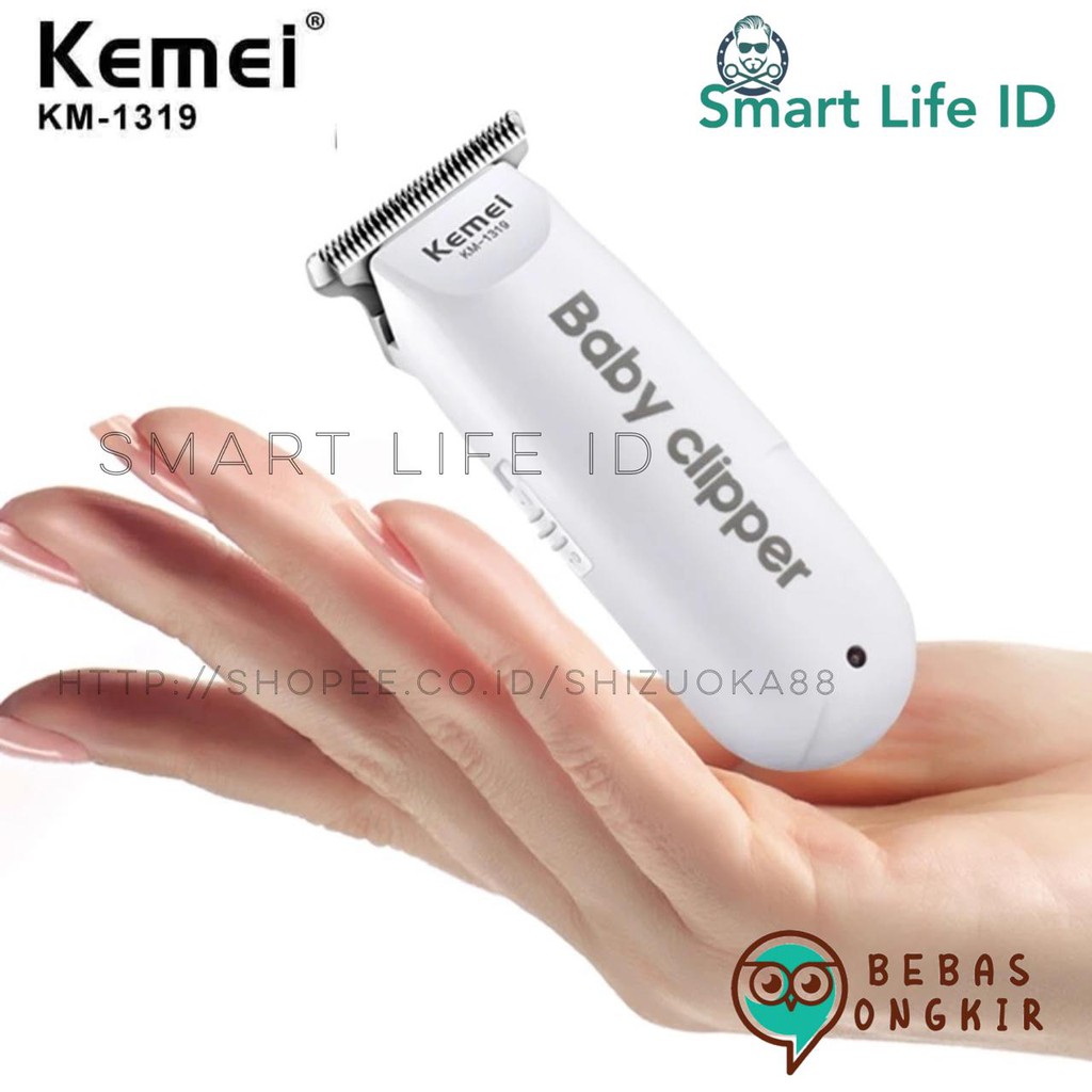 Kemei KM 1319 Alat Cukur Rambut Cukuran Bayi Anak Elektrik Baby Hair Clipper Trimmer Razor KM-1319