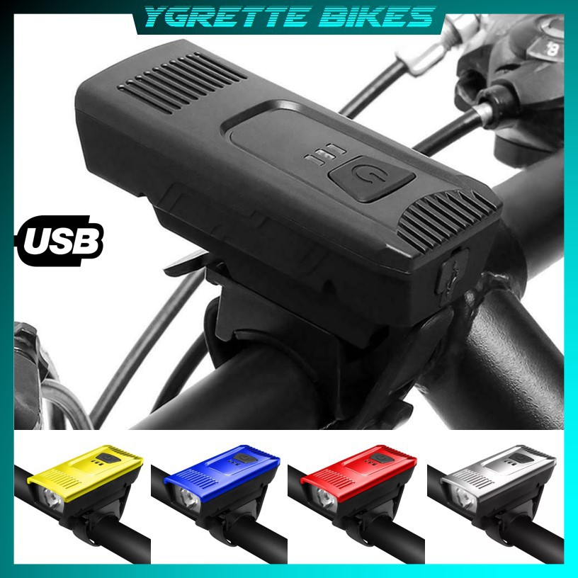 YGRETTE - GEN 2 NEW MODEL Lampu DEPAN SEPEDA USB RECHARGEABLE