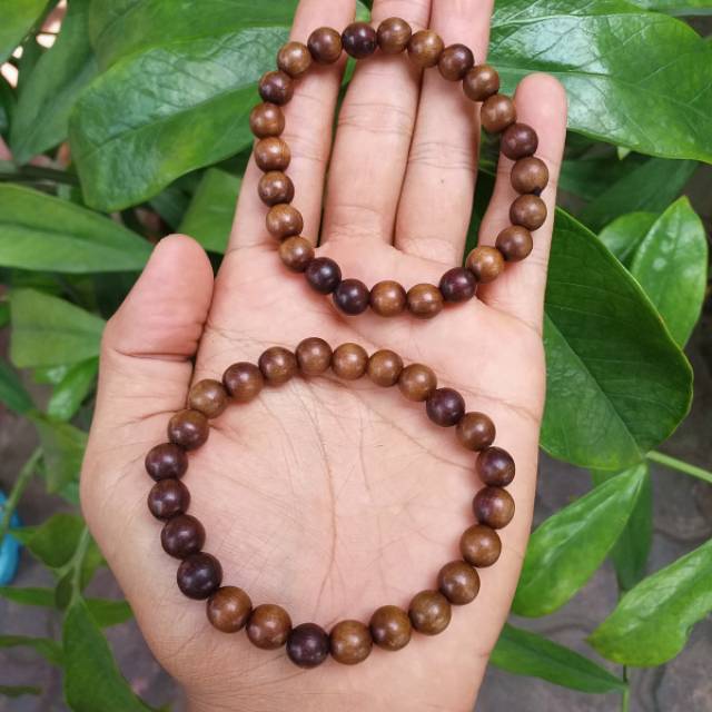 Gelang kayu stigi asli