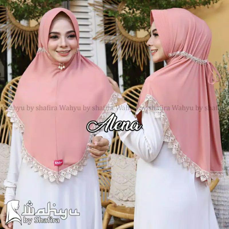 ALENA HIJAB INSTAN JERSEY TALI WAHYU BY SHAFIRA KERUDUNG JILBAB TERBARU MUDRIKAH HIJAB