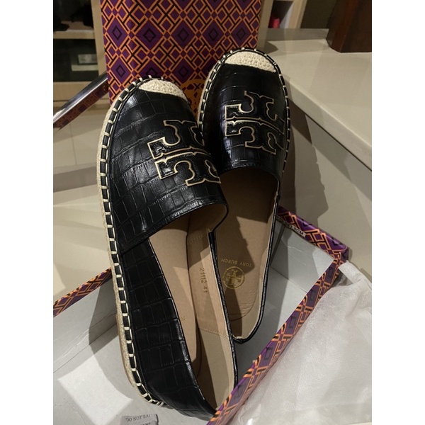 Sepatu Tory Burch Espadrilles Black premium
