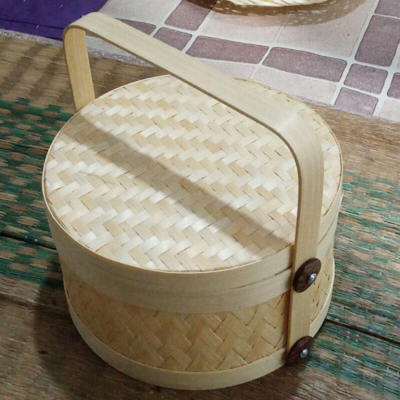 Rantang Bambu Susun 1 Diameter 25 Cm